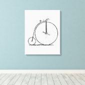 Toile Bicyclette à grande roue Penny Farthing (Insitu (Plancher de Bois))