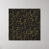 Toile Bicyclettes graphiques en noir (Recto)