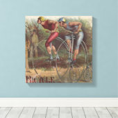 Toile Bicyclettes victoriennes haute roue (Insitu (Plancher de Bois))