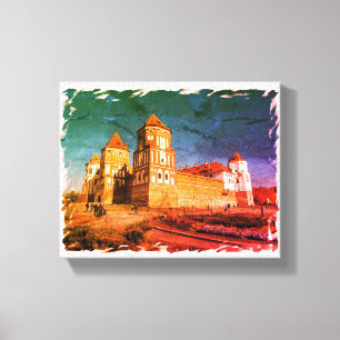 Toile Biélorussie Б л а р у с Château de Mir  de  de  de