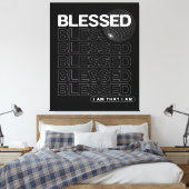 Toile Bienheureuse Typographie De L'Affirmation (Insitu(Chambre))