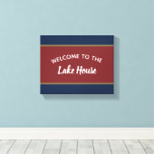 Toile Bienvenue à Lake House (Insitu (Plancher de Bois))