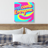 Toile Bienvenue à tous  (Insitu(Chambre))