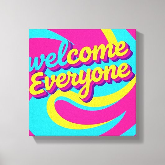Toile Bienvenue à tous  (Recto)