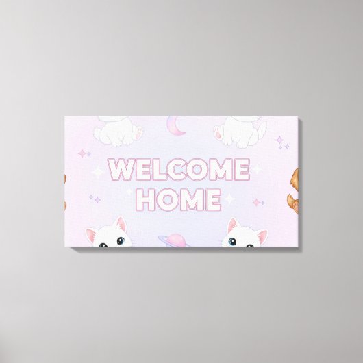 Toile Bienvenue chez vous  (Recto)
