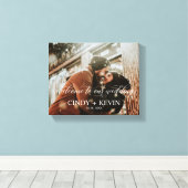 Toile Bienvenue dans notre salle de mariage personnalisé (Insitu (Plancher de Bois))
