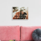 Toile Bienvenue dans notre salle de mariage personnalisé (Insitu(Salon))