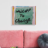 Toile bienvenue pour changer (Insitu(Salon))