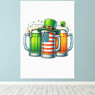 Toile BièrE Irlandaise Irlande Fête de la Saint-Patrick 