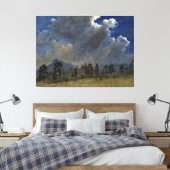 Toile Bierstadt Fir Trees Storm Nuages Peinture (Insitu(Chambre))
