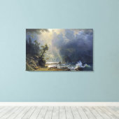 Toile Bierstadt Puget Sound Peinture côtière du Pacifiqu (Insitu (Plancher de Bois))
