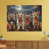 Toile Biewer Terrier Halloween Éffrayant (Insitu(Salon))