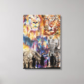 Toile Big 5 - Afrique (Recto)