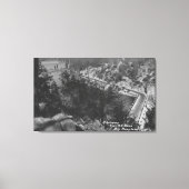 Toile Big Bear Lake, CA Highway au-dessus du barrage (Recto)