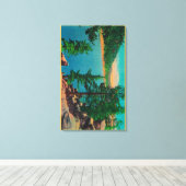 Toile Big Bear Lake Vue sur Rim o' World Drive (Insitu (Plancher de Bois))