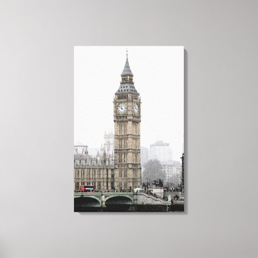 Toile Big Ben London (aquarelle) (Recto)
