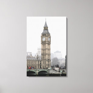 Toile Big Ben Londres (couleur pour aquarelle)