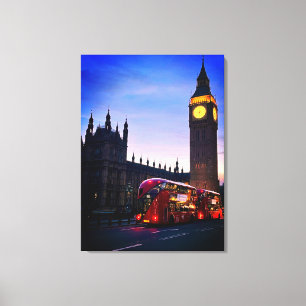 Toile Big Ben Londres Noir et blanc