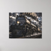 Toile Big Boy 4014 | Géant à vapeur à travers la tempête (Recto)