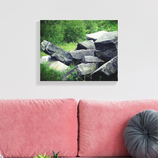 Toile Big Granite Rocks Nature (Insitu(Salon))
