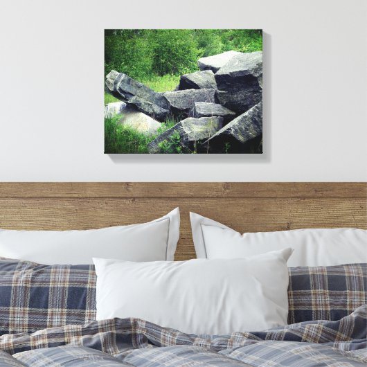 Toile Big Granite Rocks Nature (Insitu(Chambre))