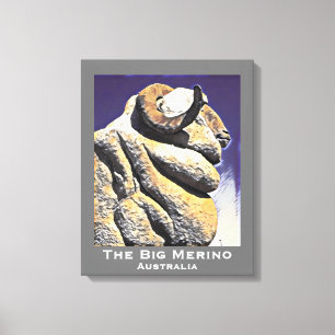 Toile Big Sheep Big Merino icône de voyage australien