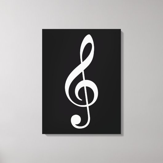Toile big treble clef musical note (Recto)