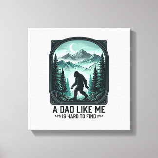 Toile Bigfoot Dad Vintage Engraving Funny Father Shirt D