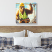 Toile Bigfoot le travailleur du bâtiment (Insitu(Chambre))