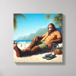 Toile Bigfoot sur la plage
