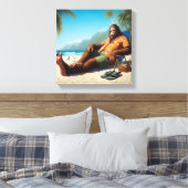 Toile Bigfoot sur la plage (Insitu(Chambre))