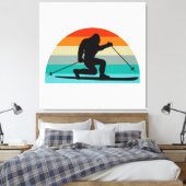 Toile Bigfoot Telemark Ski Arc-en-ciel (Insitu(Chambre))