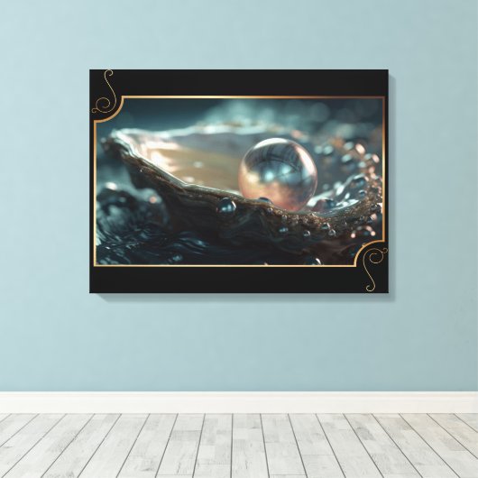 Toile Bijoux de la nature Perles d'huîtres (Insitu (Plancher de Bois))