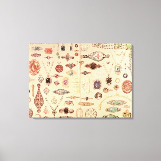 Toile Bijoux du "Catalogue Tiffany", 1890 (Recto)