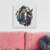 Toile BILBO BAGGINS™, THORIN OAKENSHIELD™ & Gandalf (Insitu(Salon))