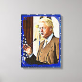 Toile Bill Clinton 42e président Keepsaké Canvas Art (Recto)