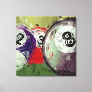 Toile Billard d'art Abstrait