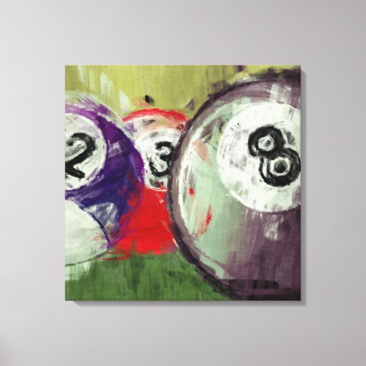 Toile Billard d'art Abstrait (Recto)