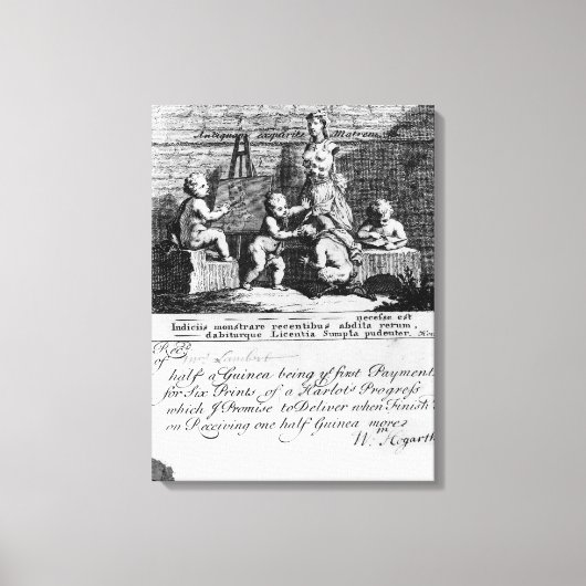 Toile Billet d'abonnement pour 'A Harlot's (Recto)