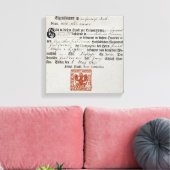 Toile Billet de vente, 1759 (Insitu(Salon))