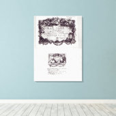 Toile Billet d'entrée pour le bal de Versailles (Insitu (Plancher de Bois))