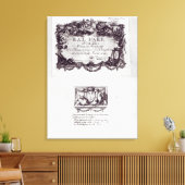 Toile Billet d'entrée pour le bal de Versailles (Insitu(Salon))