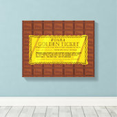 Toile Billet d'or Willy Wonka (Insitu (Plancher de Bois))