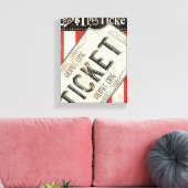 Toile Billet vidéo vintage (Insitu(Salon))