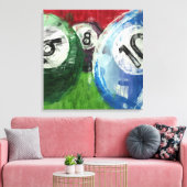 Toile Billiards Abstraits (Insitu(Salon))