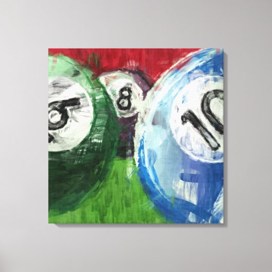 Toile Billiards Abstraits (Recto)