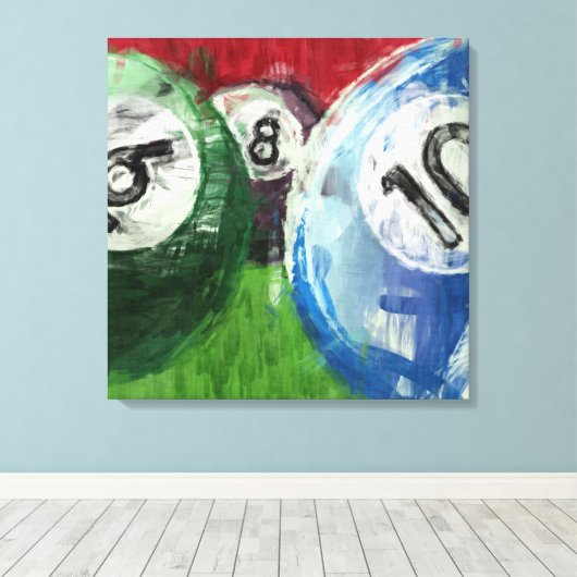 Toile Billiards Abstraits (Insitu (Plancher de Bois))