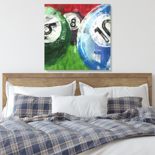 Toile Billiards Abstraits (Insitu(Chambre))