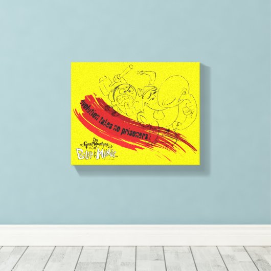 Toile Billy & Mandy - L'évolution ne prend pas de prison (Insitu (Plancher de Bois))