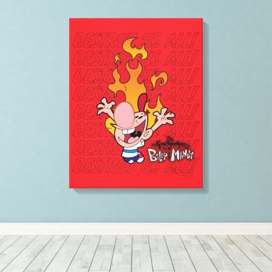 Toile Billy & Mandy - Nous détruire tous (Insitu (Plancher de Bois))